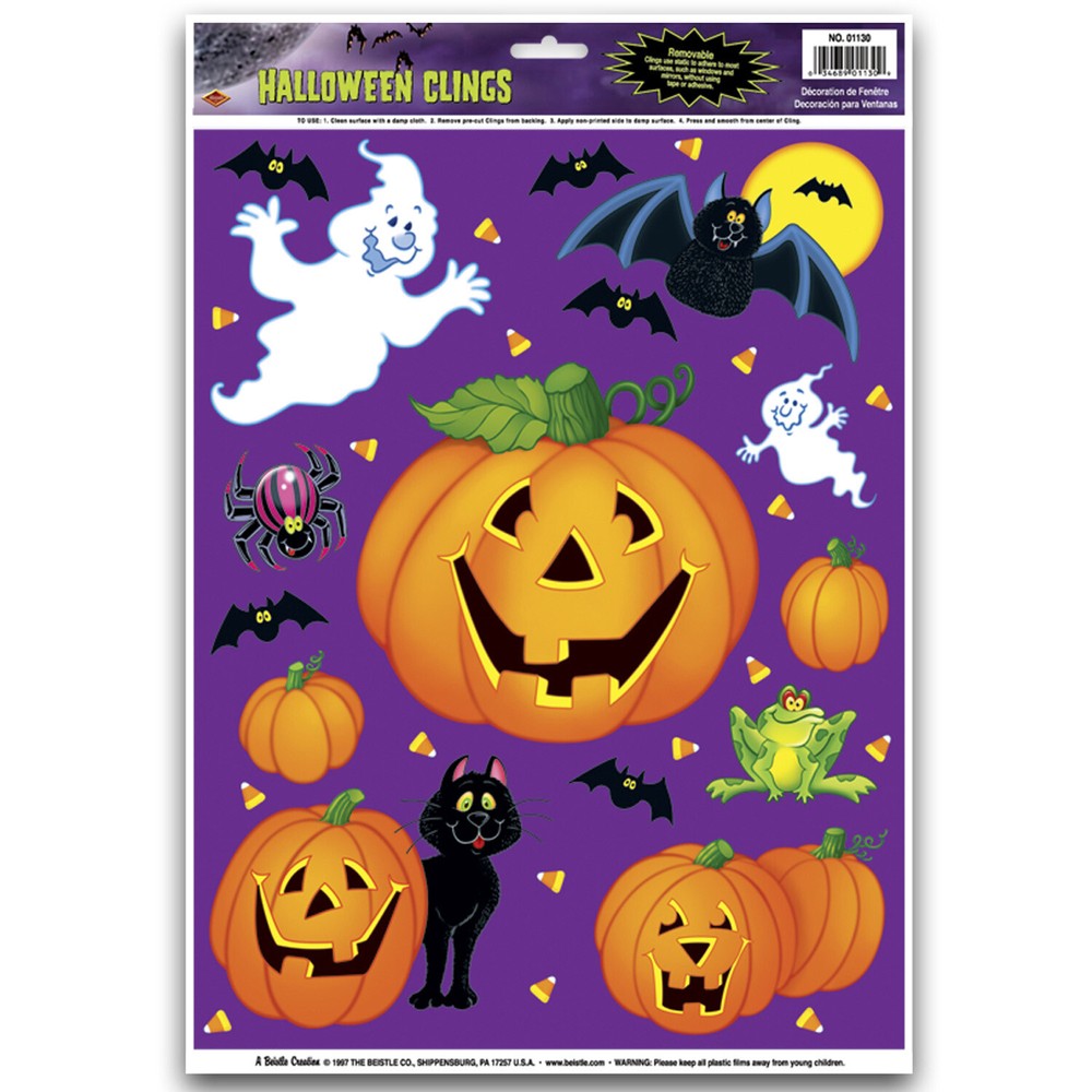 PUMPKIN PATCH CLINGS  by Beistle Company 01130