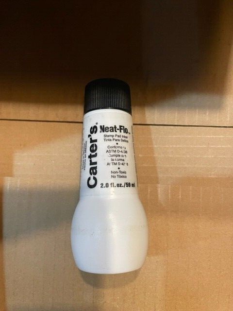 Avery Carter's Neat-flo Stamp Pad Inker - Black Ink 2.0oz