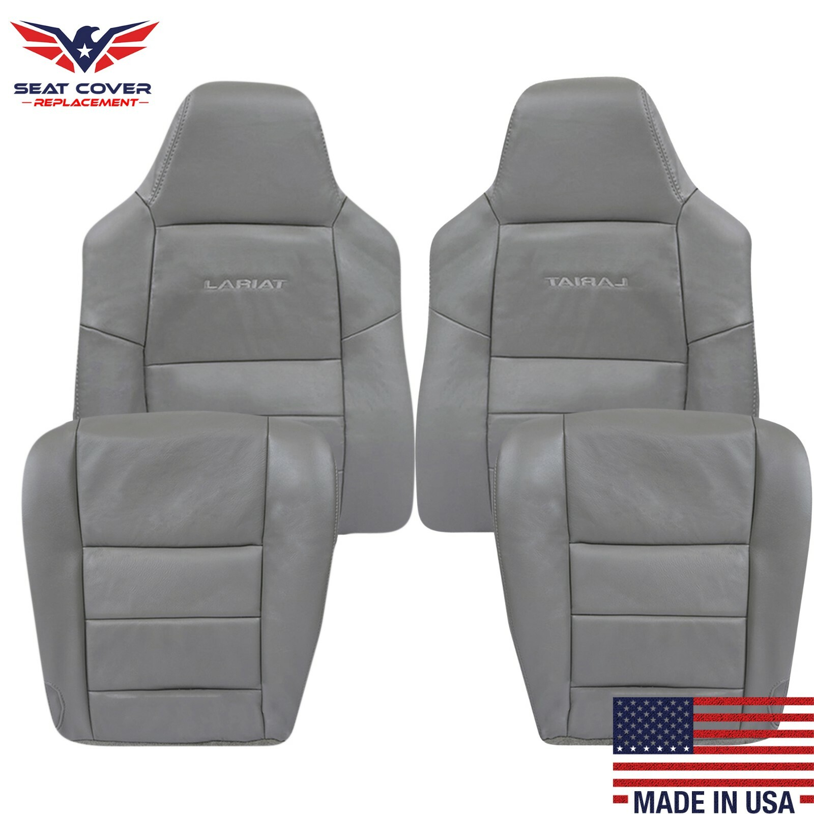 2003 2004 2005 2006 2007 Ford F250 F350 Lariat XLT Replacement Seat Covers Gray