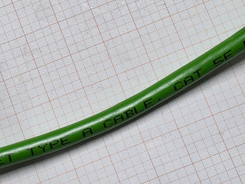 Belden 7960A 22/2P DataTuff CAT5e PROFINET Type A Network Cable PLTC Green /25ft
