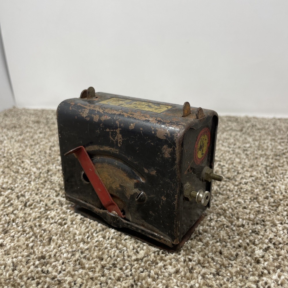 Marx Model 709 Transformer 110 V Black Vintage UNTESTED RUSTY!