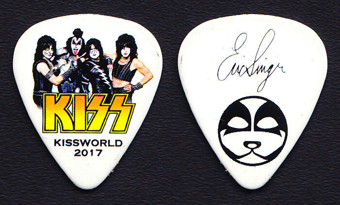 KISS Eric Singer Signature White Guitar Pick - 2017 KISSWorld Tour