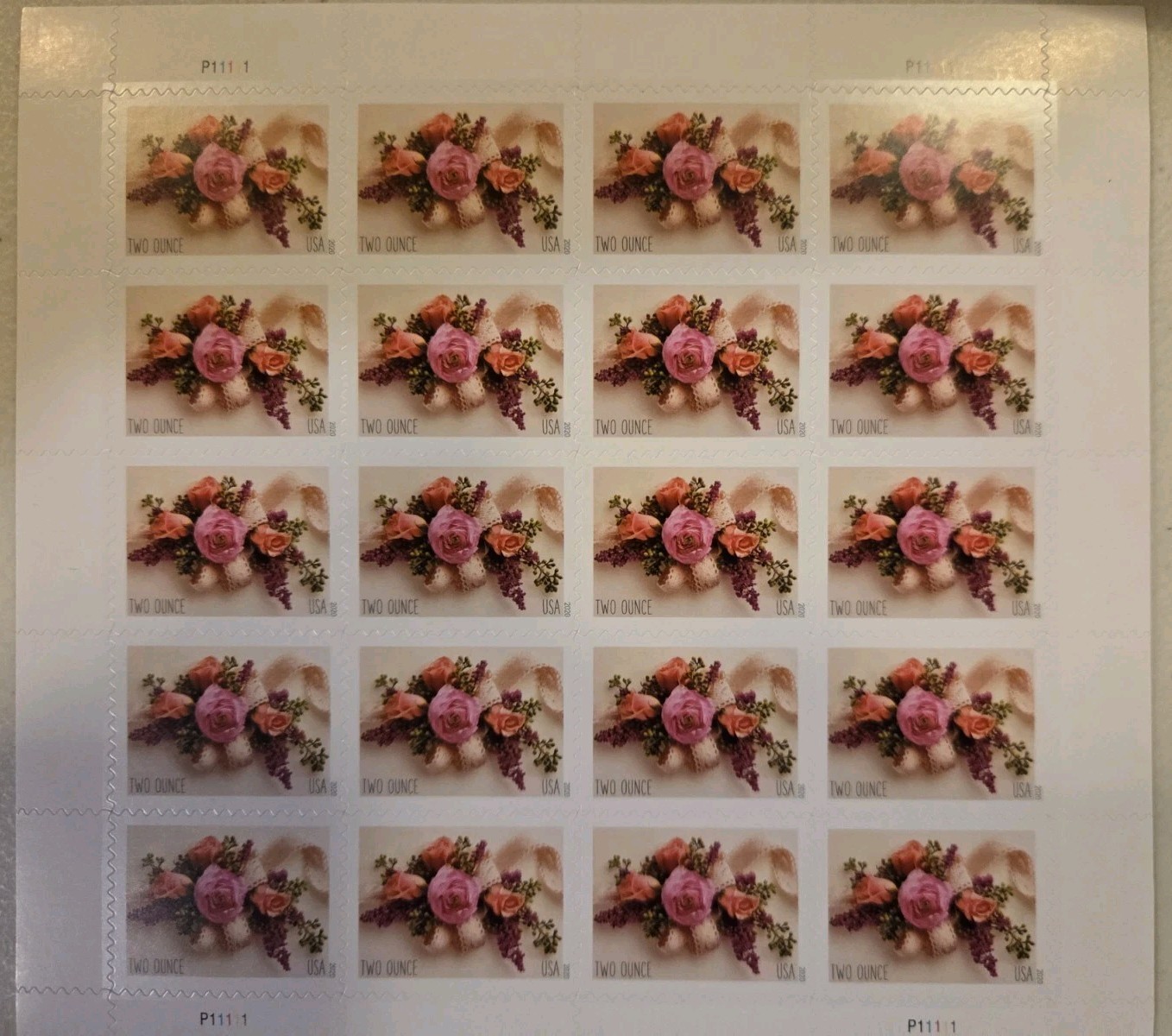 20 US Forever 2-ounce Stamps,  Mint, Unused,. Free shipping