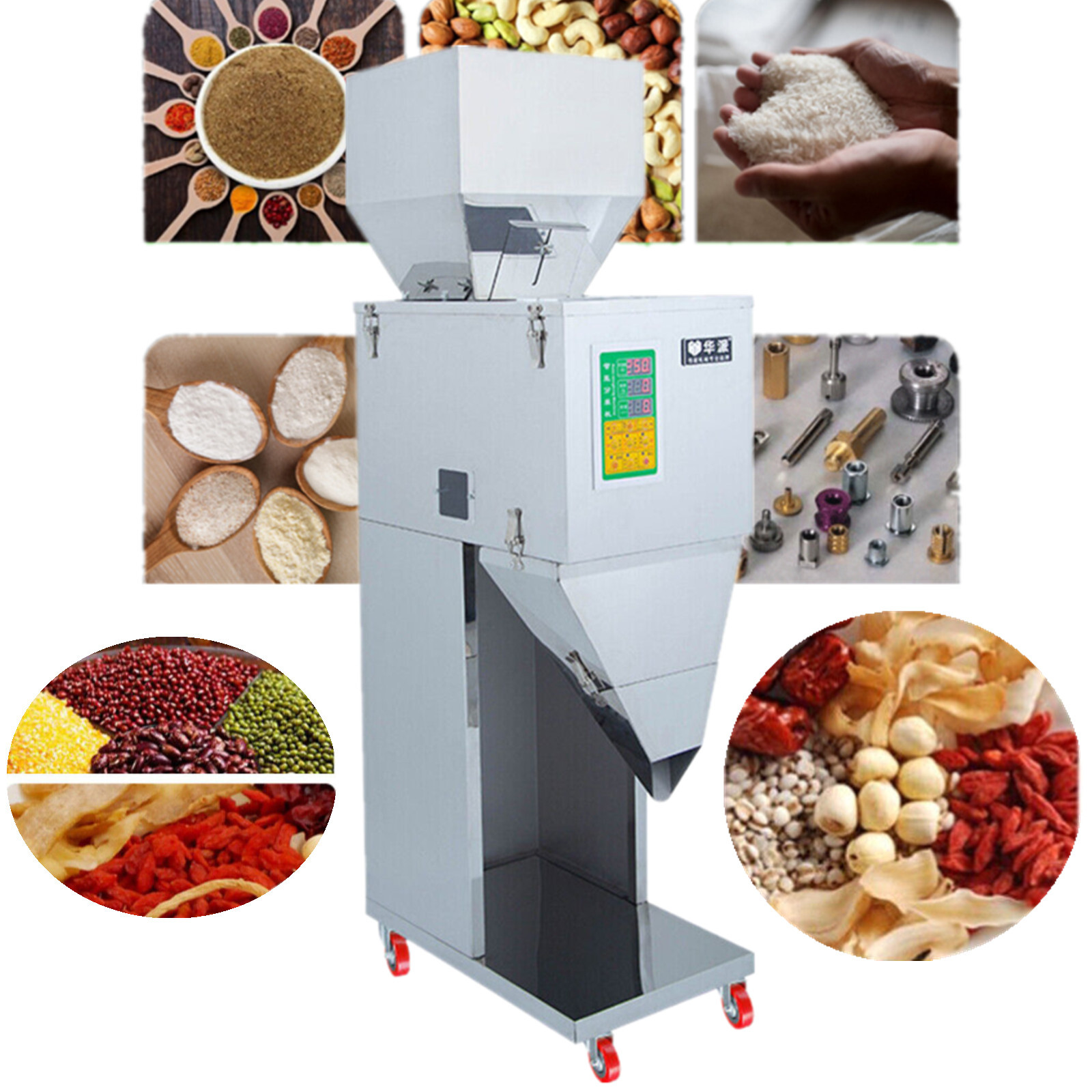 10 - 999G Auto Packing&Filling Machine Weigh Filler For Tea/seed/grain 110V NEW