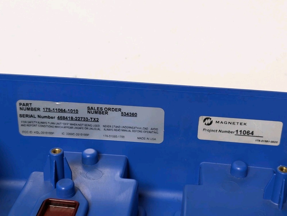 MAGNETEK XLTX Wireless Remote Control Housing Panels (USED).