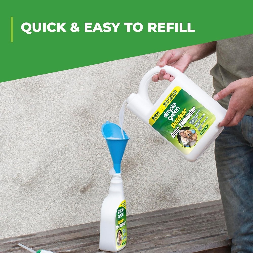 Powerful Pet Odor Eliminator for Patios & Yards - 32 oz Easy Spray Solution