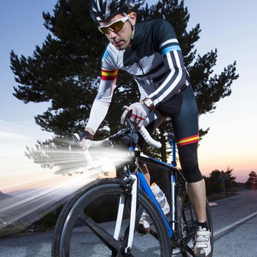 Powerful USB Rechargeable LED Bike Light MTB Waterproof Cycle Front Headlight