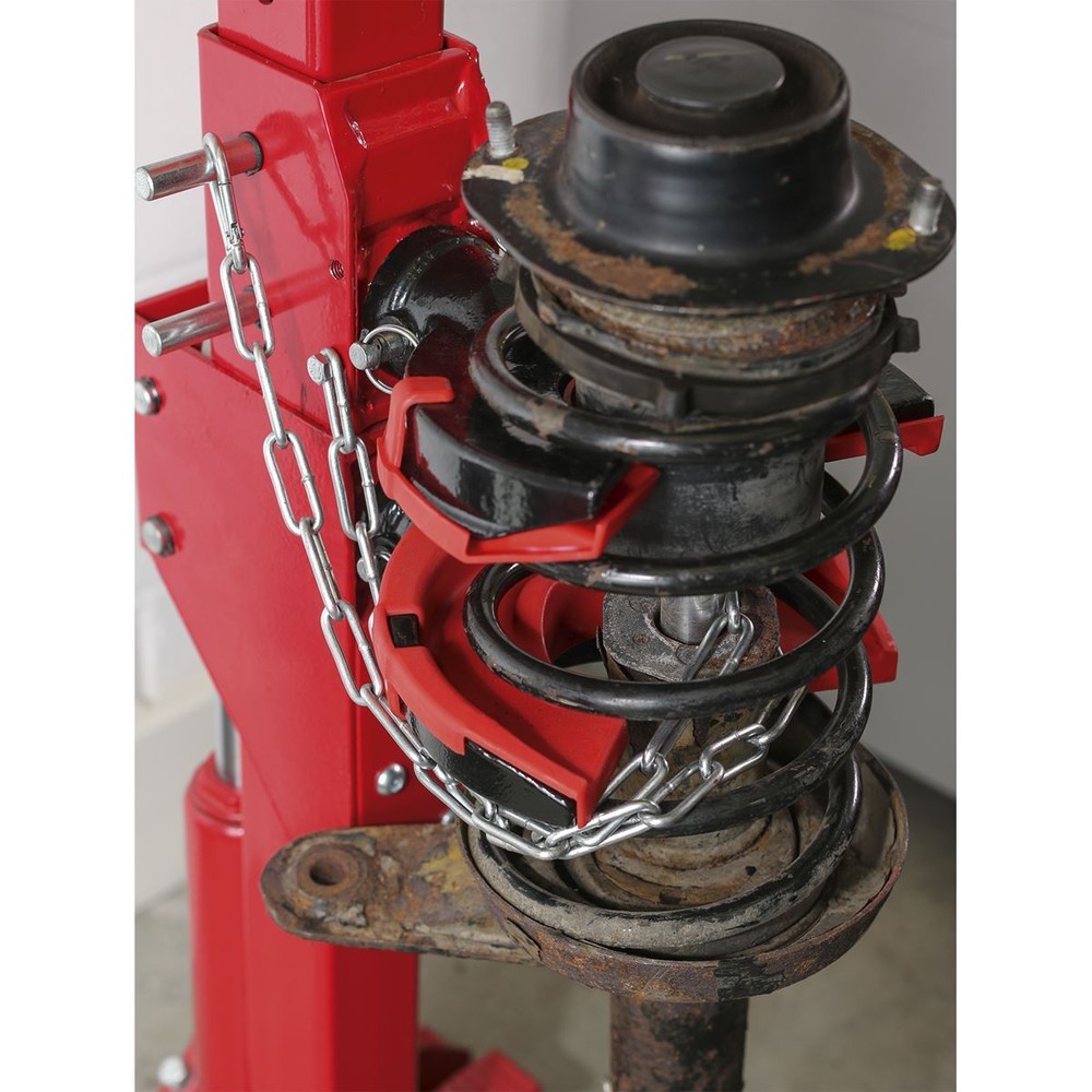 Sealey Coil Spring Compressing Station with Gauge Hydraulic 2000kg Capacity