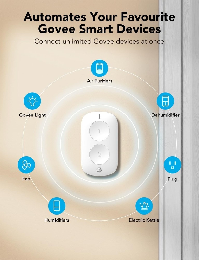 Smart Mini Double Button Switch - Effortless Wireless Device Control System