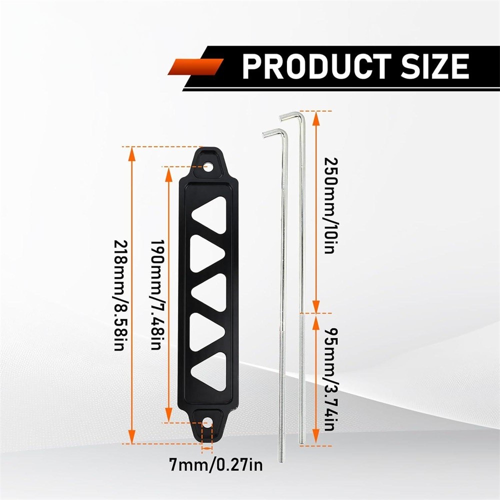 Battery Hold Down Bracket Black Tie Down Mount Bracket Universal Battery Tray