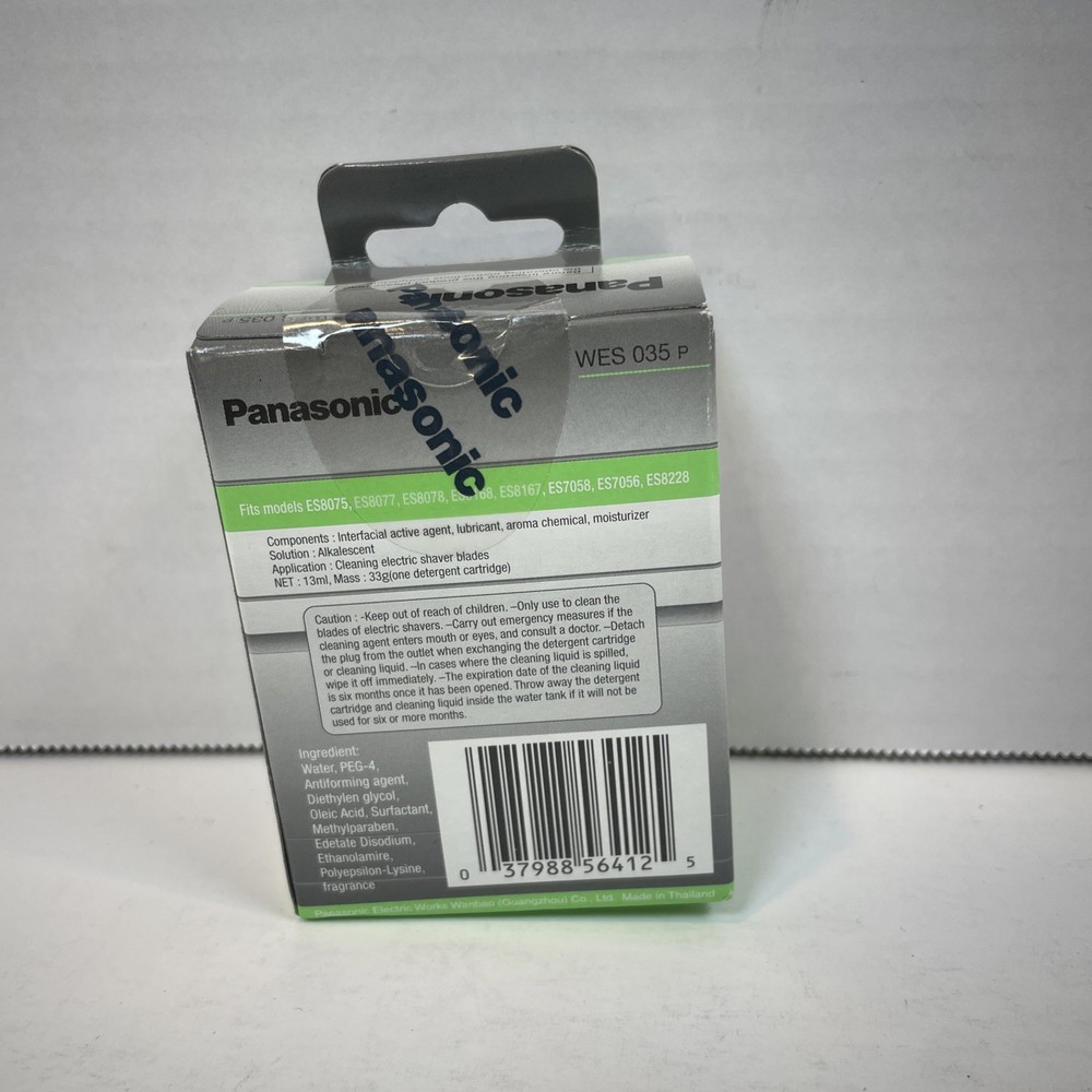 Panasonic Vortex HydraClean Shaving System Solution Cartridges 3 Pack WES 035 P