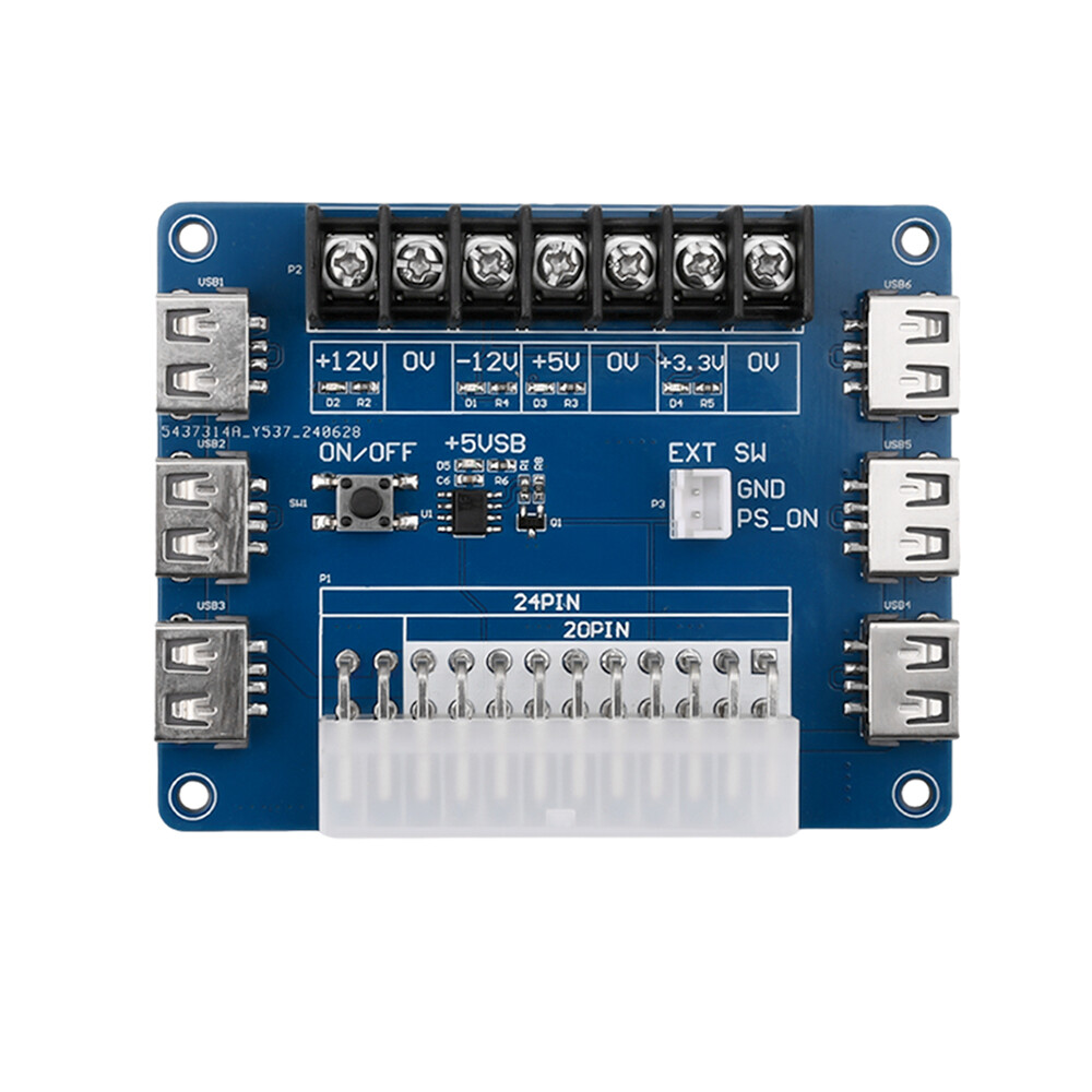 ATX Power Adapter Board USB Charging Desktop PowerSupply Breakout Adapter Module