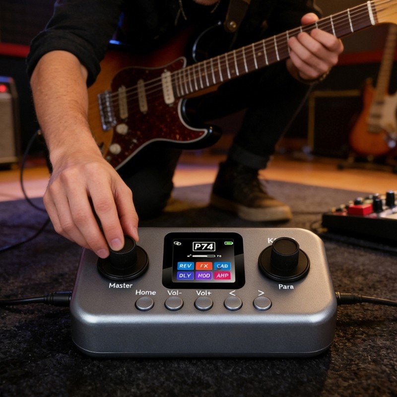 Professional Electric Bass Guitar Effects Processor EQ Equalizer ABS Texture