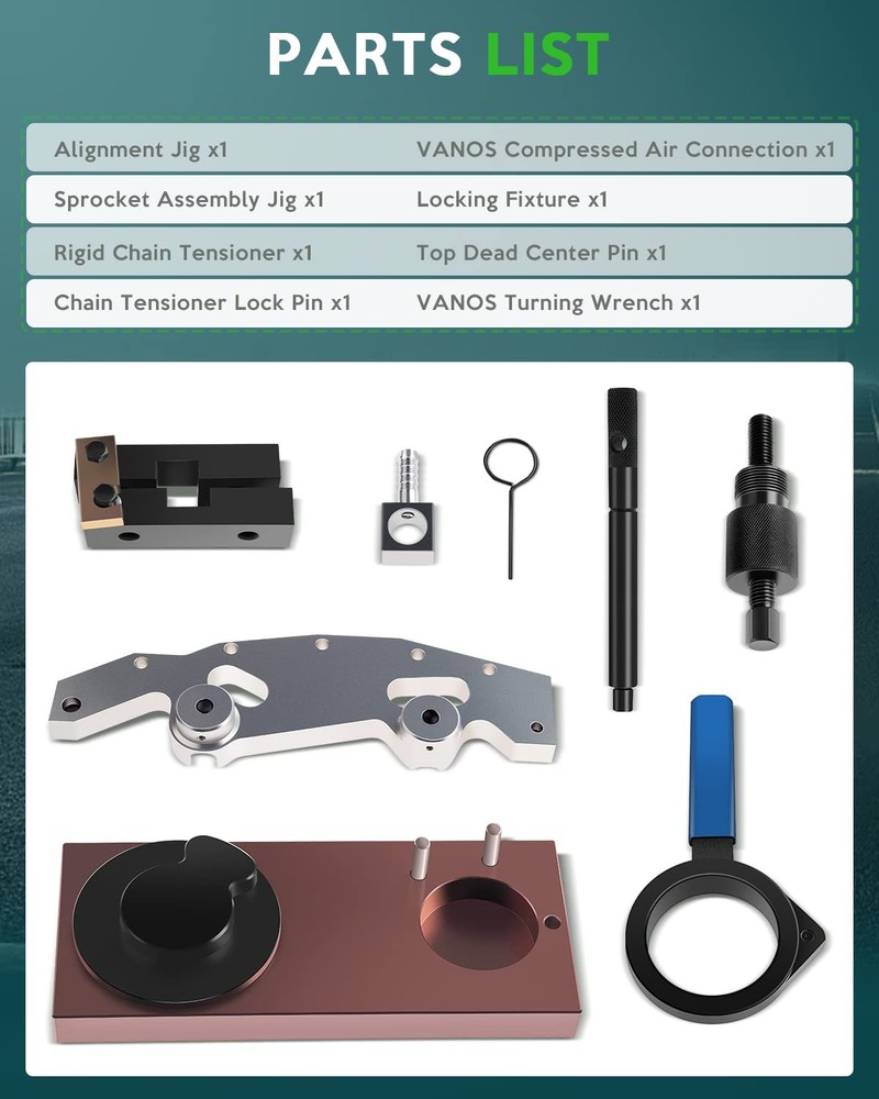 双 Vanos 特殊定时锁定工具套件 适合宝马 M52TU M54 M56