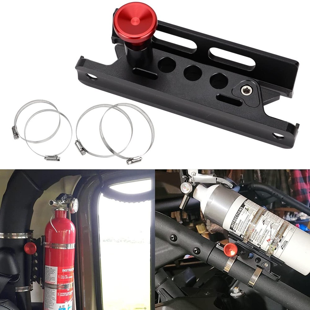Universal Quick Release Roll Bar Fire Extinguisher Mount bracket Ranger Can ...