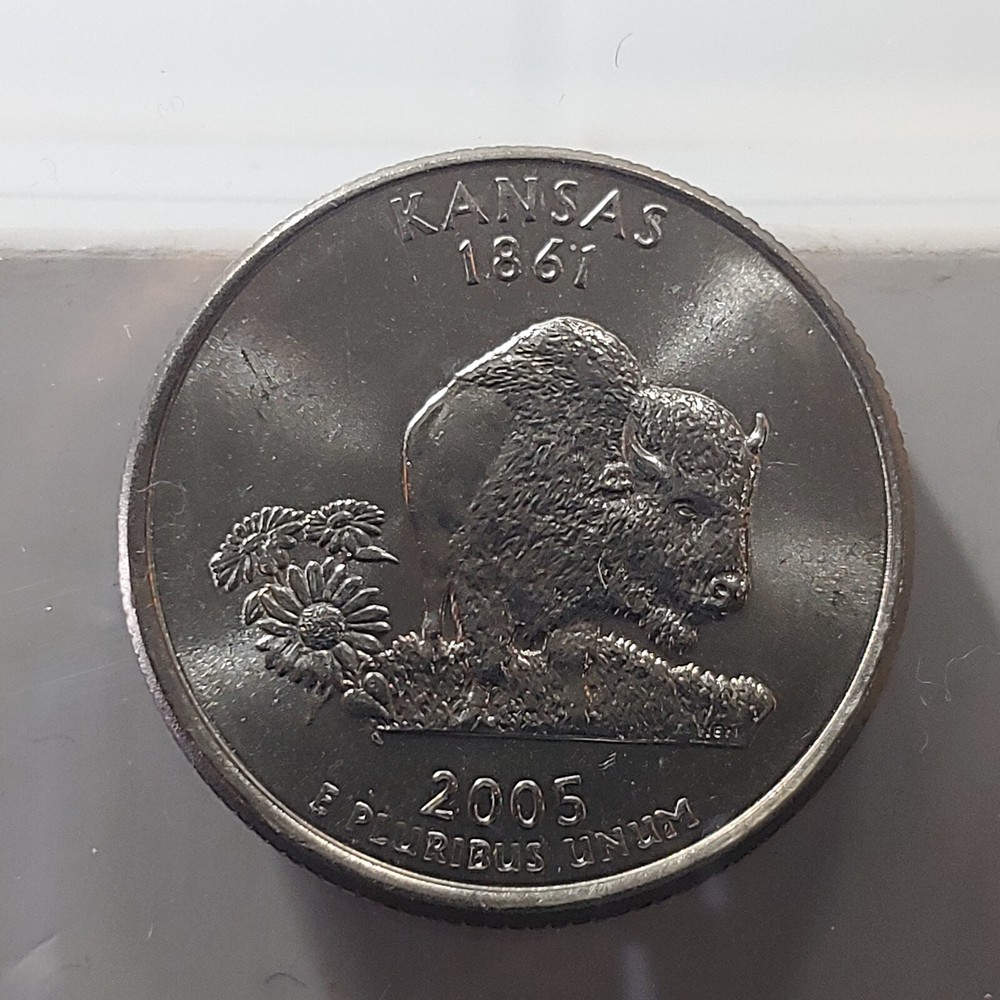 2005-PD Kansas State uncirculated quarters - 2 coin set uncirculated.