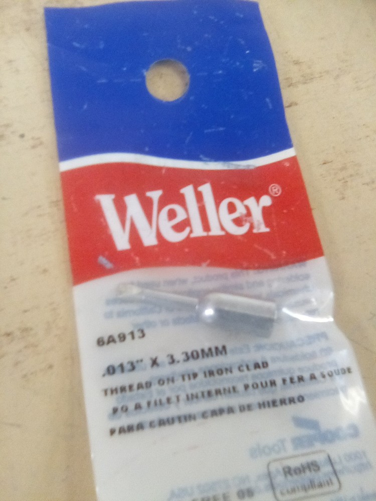 Weller 6A913 Chisel Soldering Tip .013" X 3.30MM