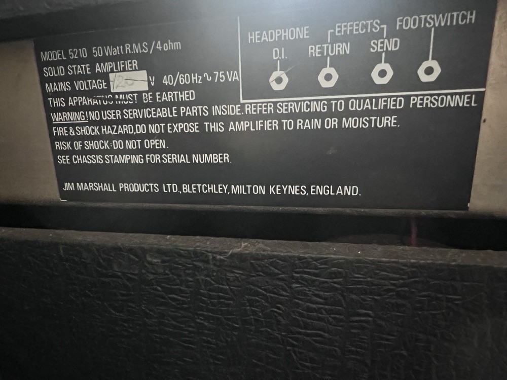 Marshall 5210 Solid State Combo Guitar Amplifier 50W 4 Ohm Electric Guitar