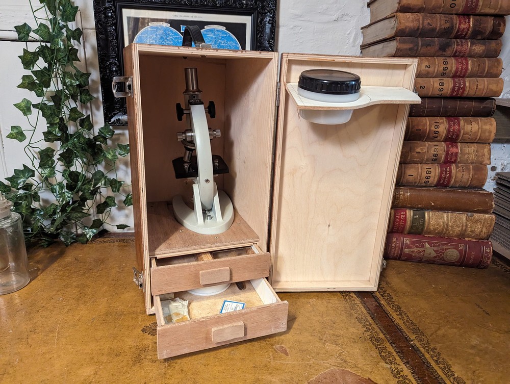Vintage Paralux 640 Service Microscope