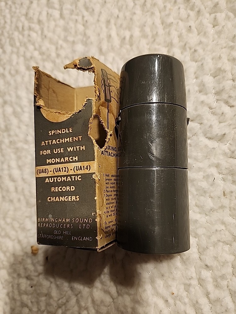 Vtg Birmingham 45 Record Spindle Attachment For Monarch Automatic Record Changer