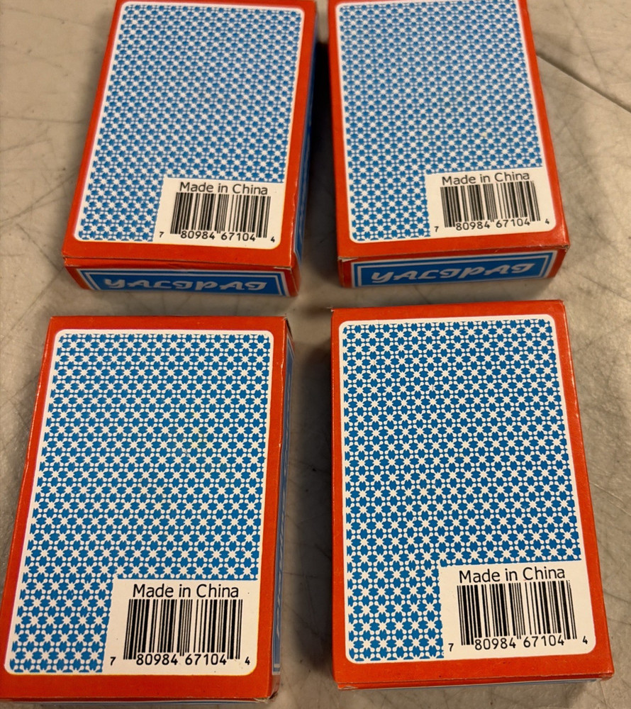 4 Decks Playing Cards New