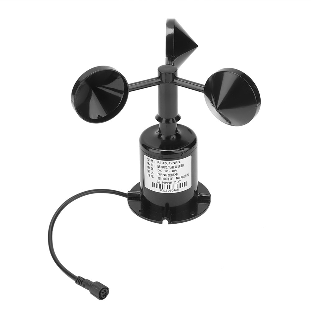 Environment Anemometer Output Pulse Type Three Cups Wind Speed Sensor