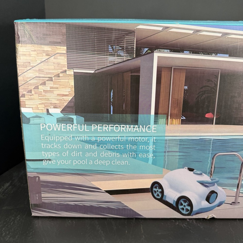 Cordless Robotic Pool Cleaner,Automatic Pool Vacuum Robot for In-Ground/Above Gr