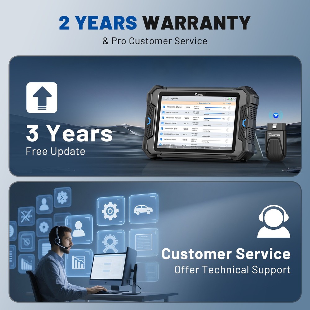 VDIAGTOOL VD80 BT OBD2 Scanner Full System Diagnostic Scan Tool ECU Coding IMMO