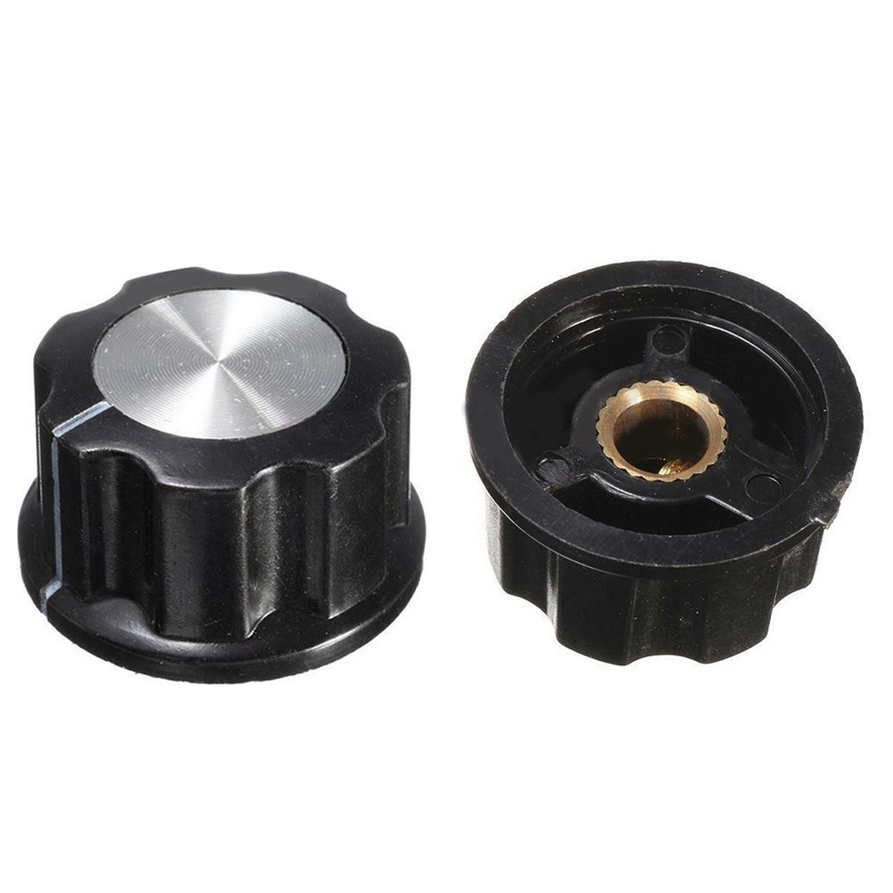 New Useful Rotary Potentiometer Knobs Plastic 10PCS/kit Accessories Black
