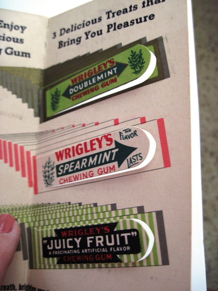 Vintage "Wrigley's Gum" Advertising Sample Folder *