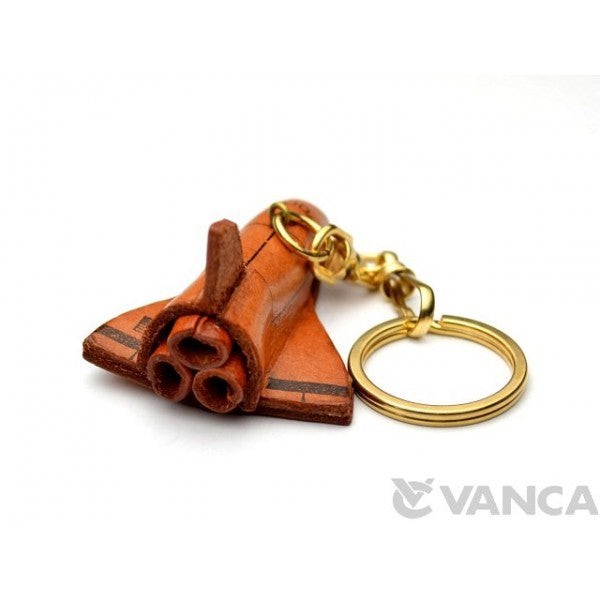 Space Shuttle Leather Keychain(L)