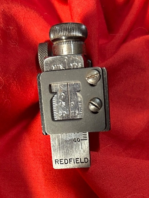 Redfield 70 Micrometer Receiver Peep Sight w/ Target Adjusting Knobs & Aperture