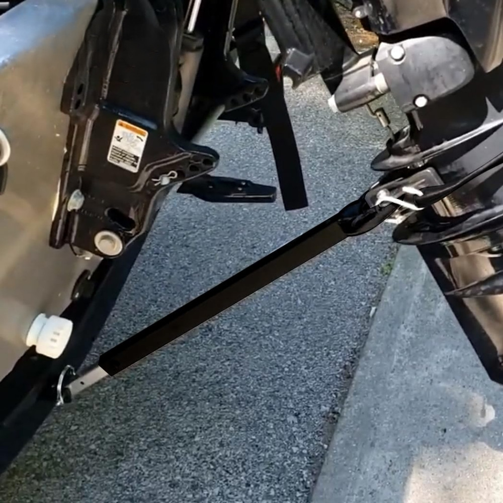 Boat Transom Saver 23-35in Adjustable Outboard Motor Support w/ ABS Clamp Head