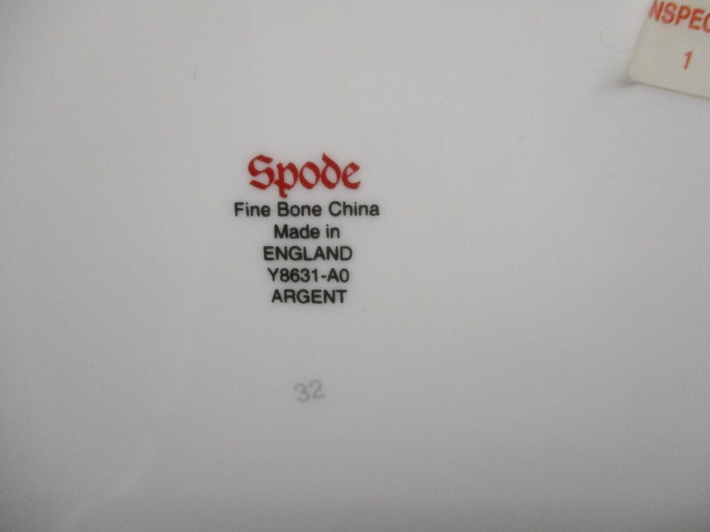SPODE ARGENT DINNER PLATE 10 3/4" 1002H