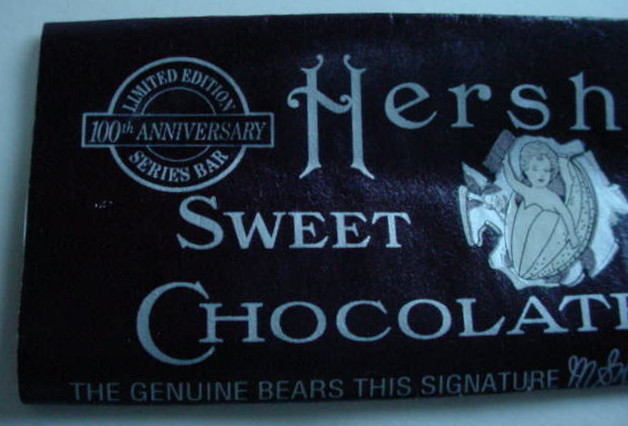 Hershey's Candy Bar Wrapper & Hershey Kisses tin