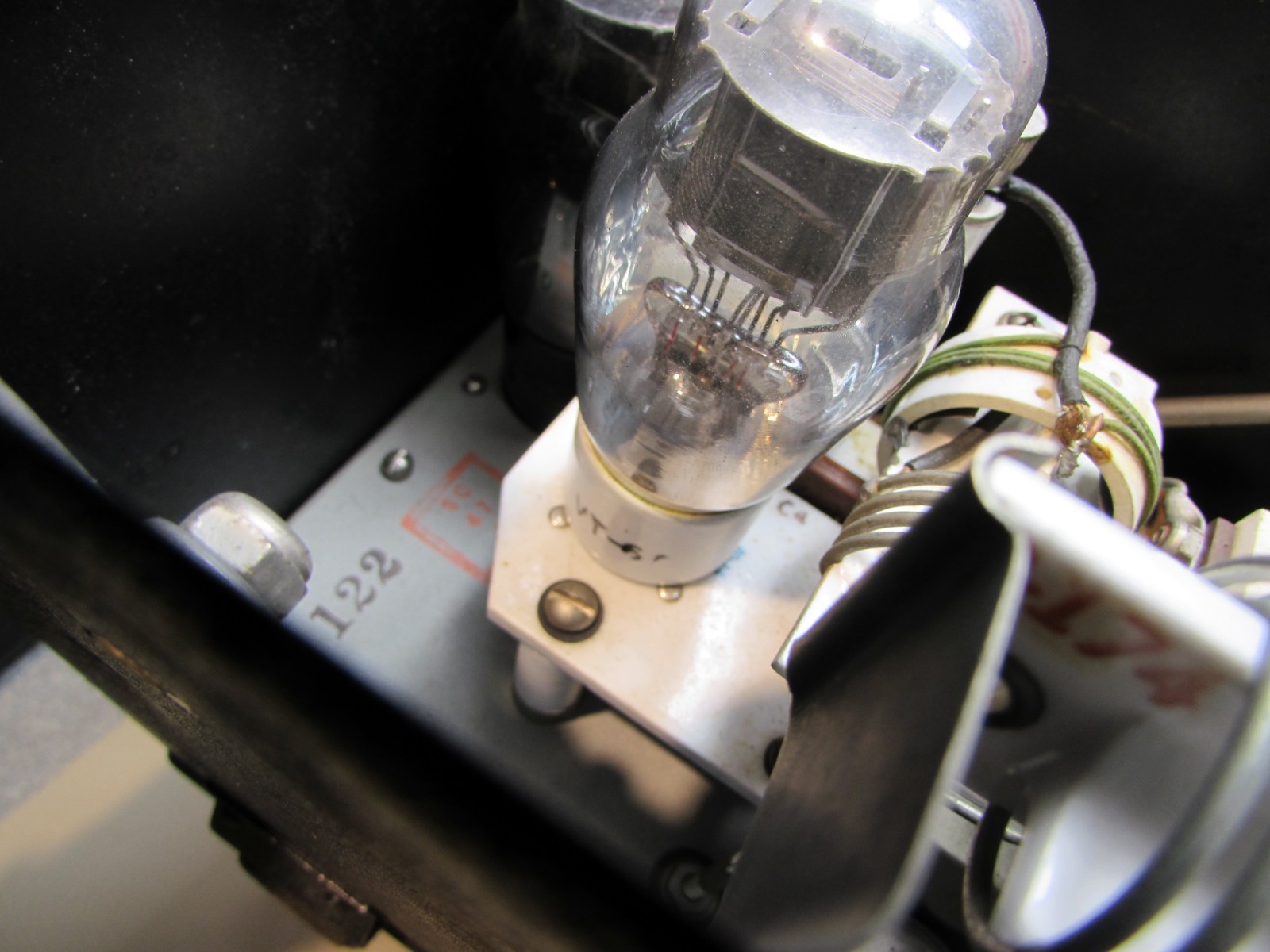 ESTATE* SIGNAL CORPS U.S. ARMY BC-222 RAULAND TUBE RADIO RECEIVER & TRANSMITTER