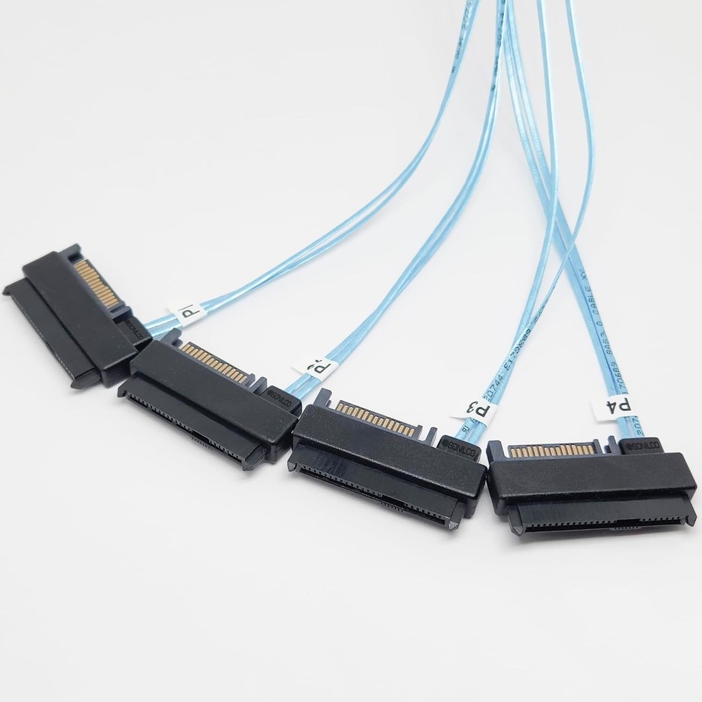 SAS HDD Cable with Power Port - 0.5 Meter