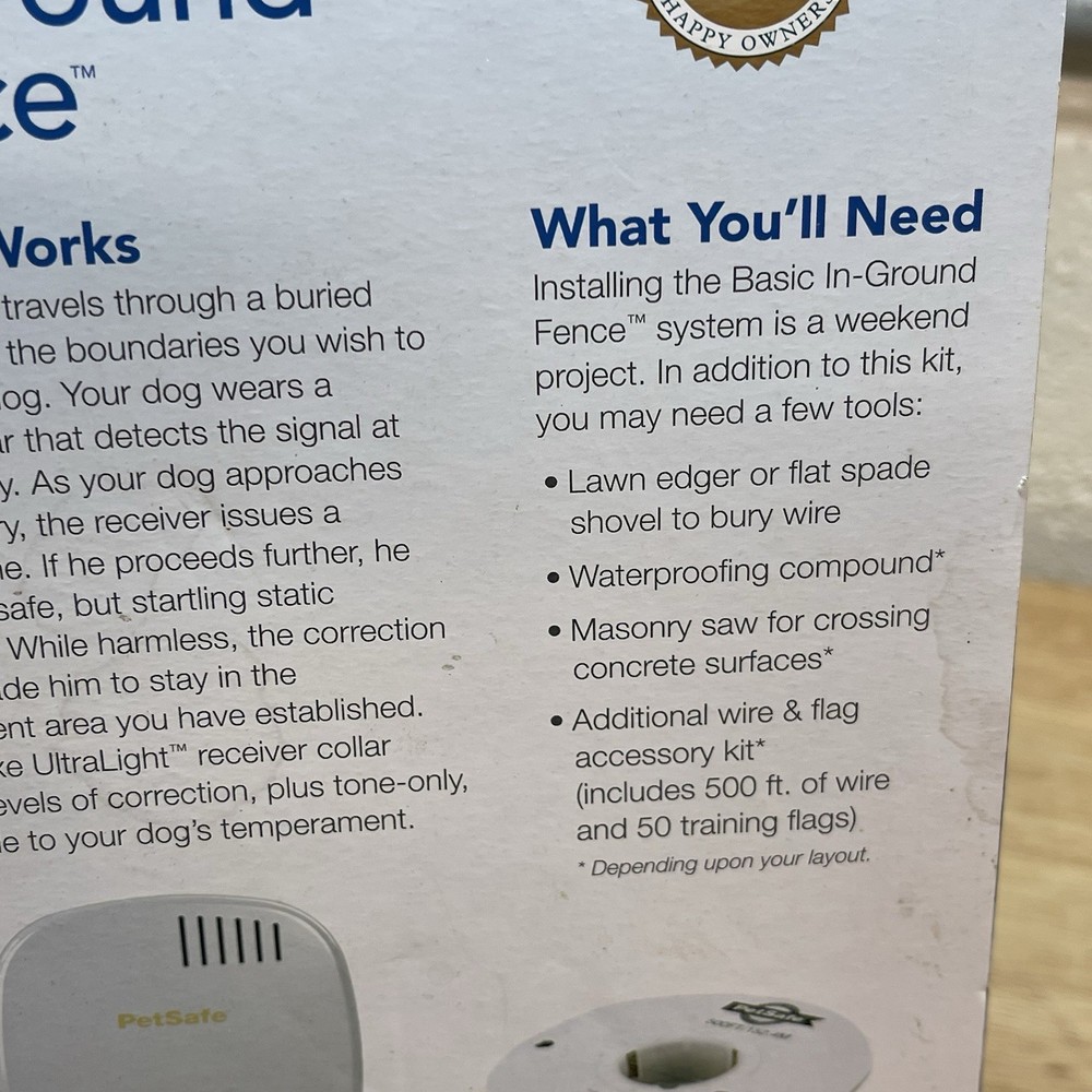 Basic In-ground Pet Fence NO WIRE
