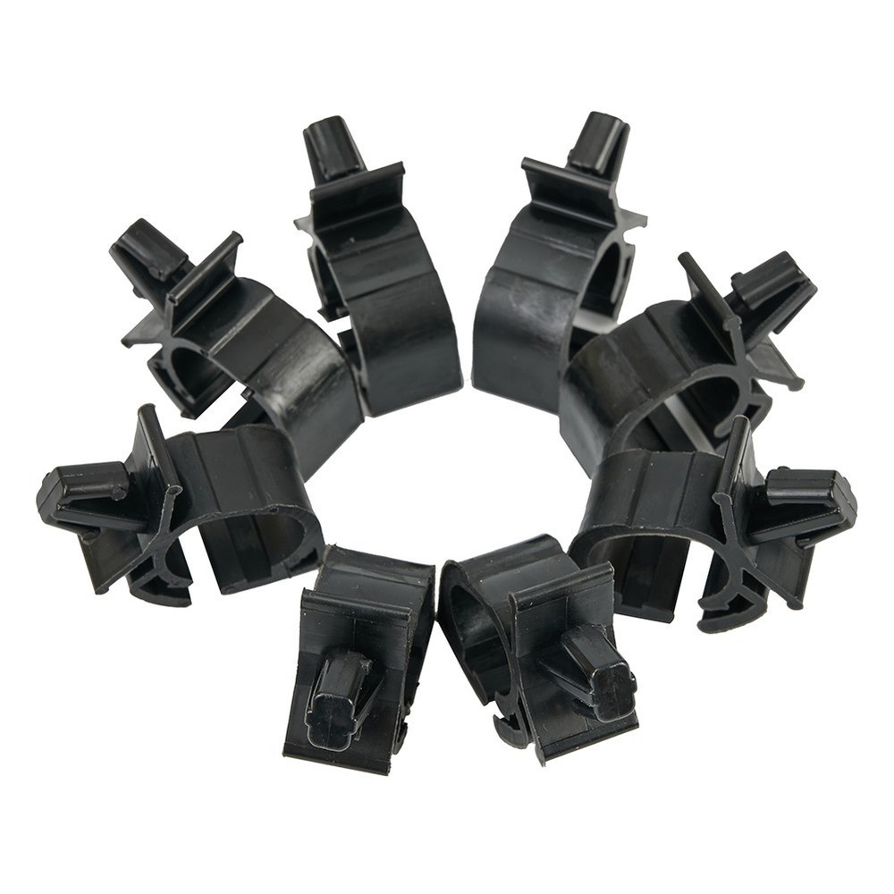 10 Pcs Fasteners Clips Wire Harness Fixing Automatic Route Cable Black Plastic
