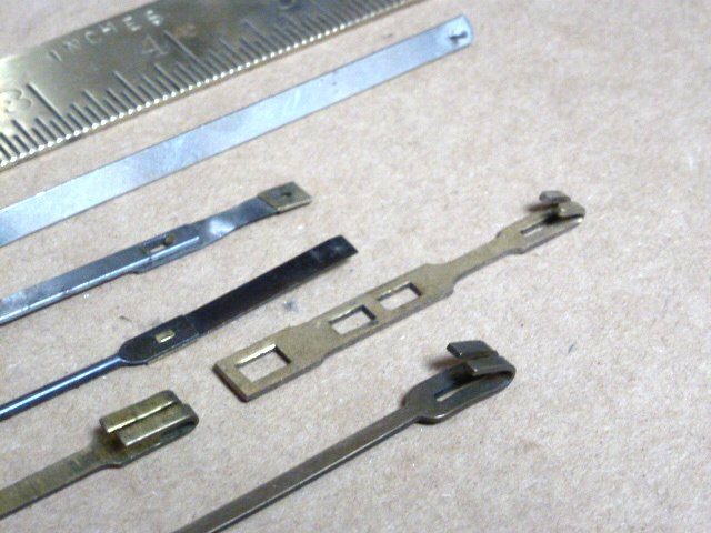 6 GOOD OLD BRACKET-MANTLE-WALL CLOCK PENDULUM LEADERS (B)