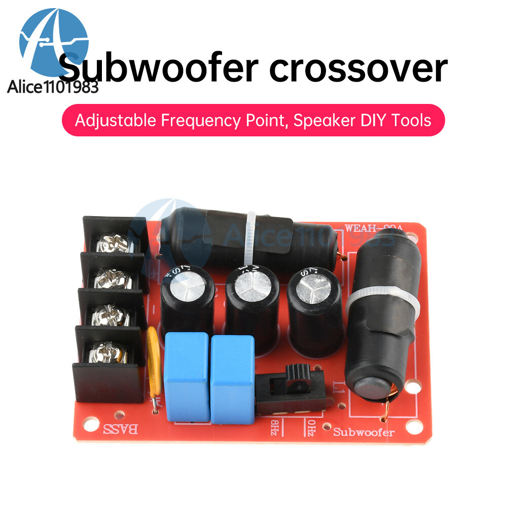 200W High Power Speaker Frequency Divider Subwoofer 2 Way Audio Crossover DIY
