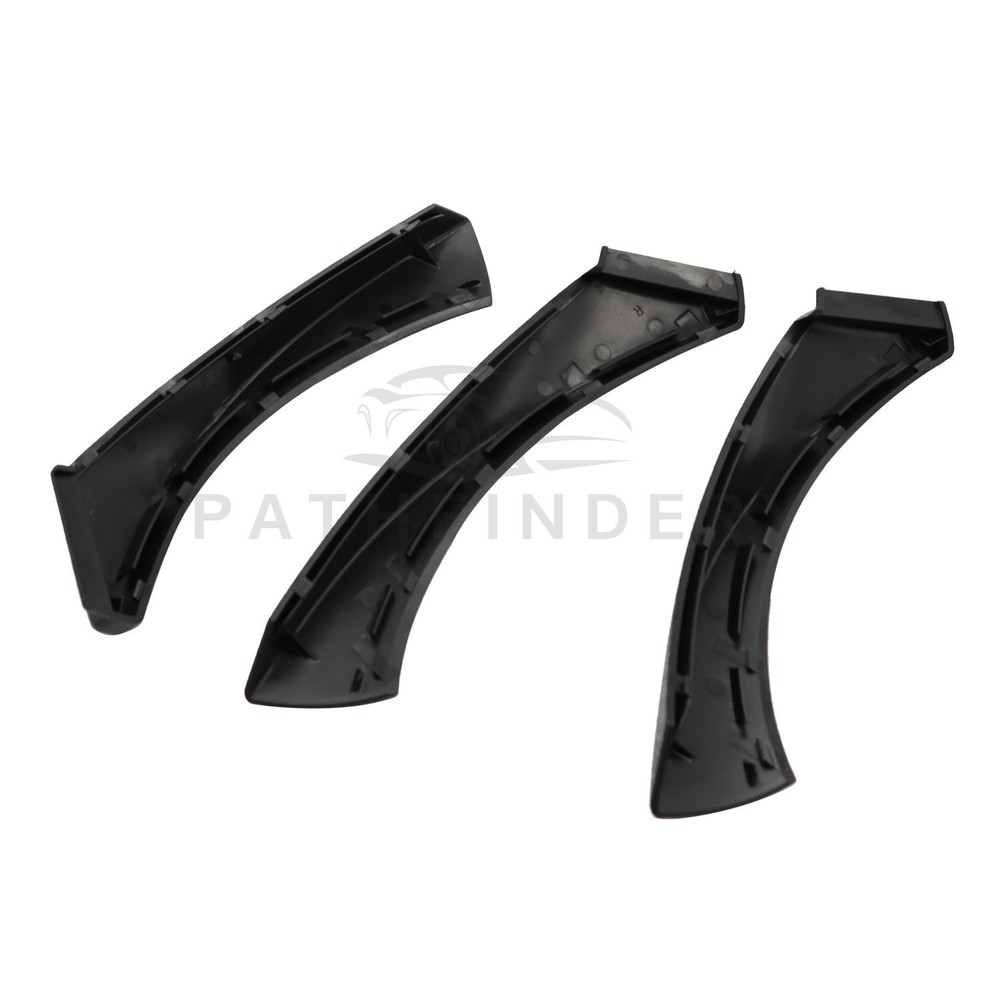 6Pcs Black Inner Door Panel Handle Pull Interior Trim Cover For BMW E90 06-11
