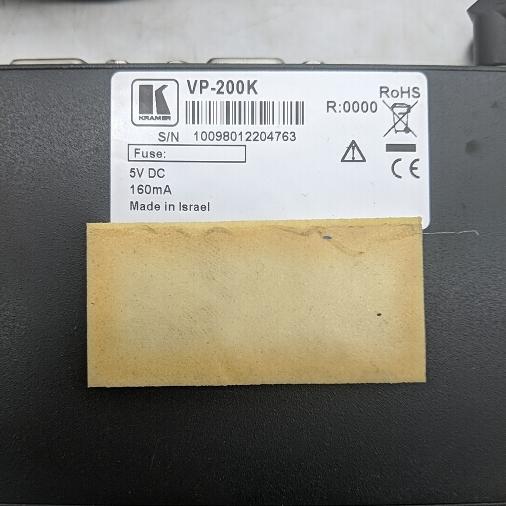 Kramer Tools VP-200K 1:2 Computer Graphics Video Distribution Amplifier