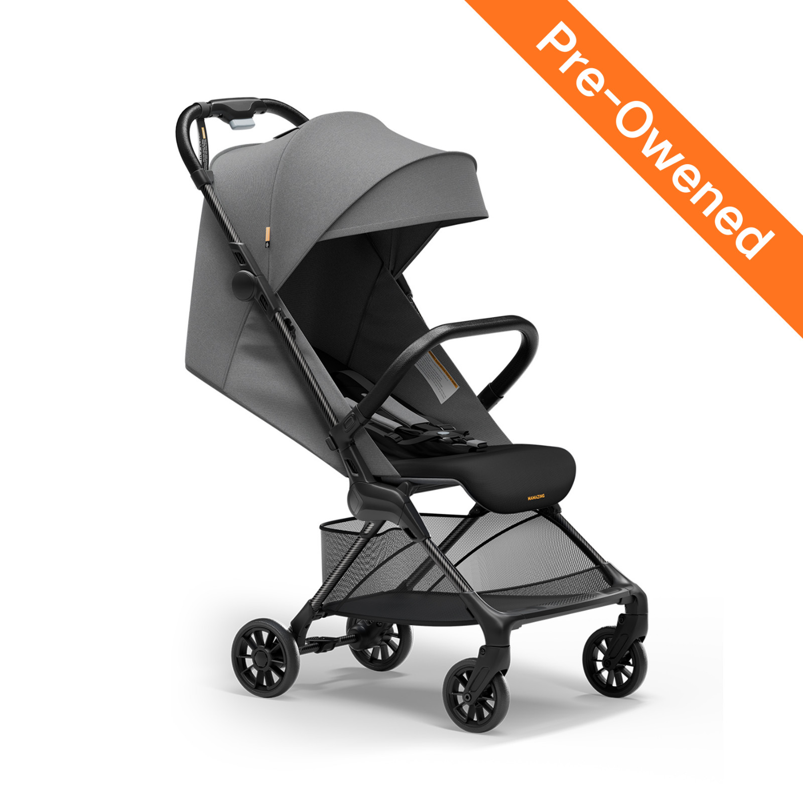 MAMAZING Ultra Air X Carbon Fiber Baby Stroller 9.9 lbs, Compact Travel-Friendly