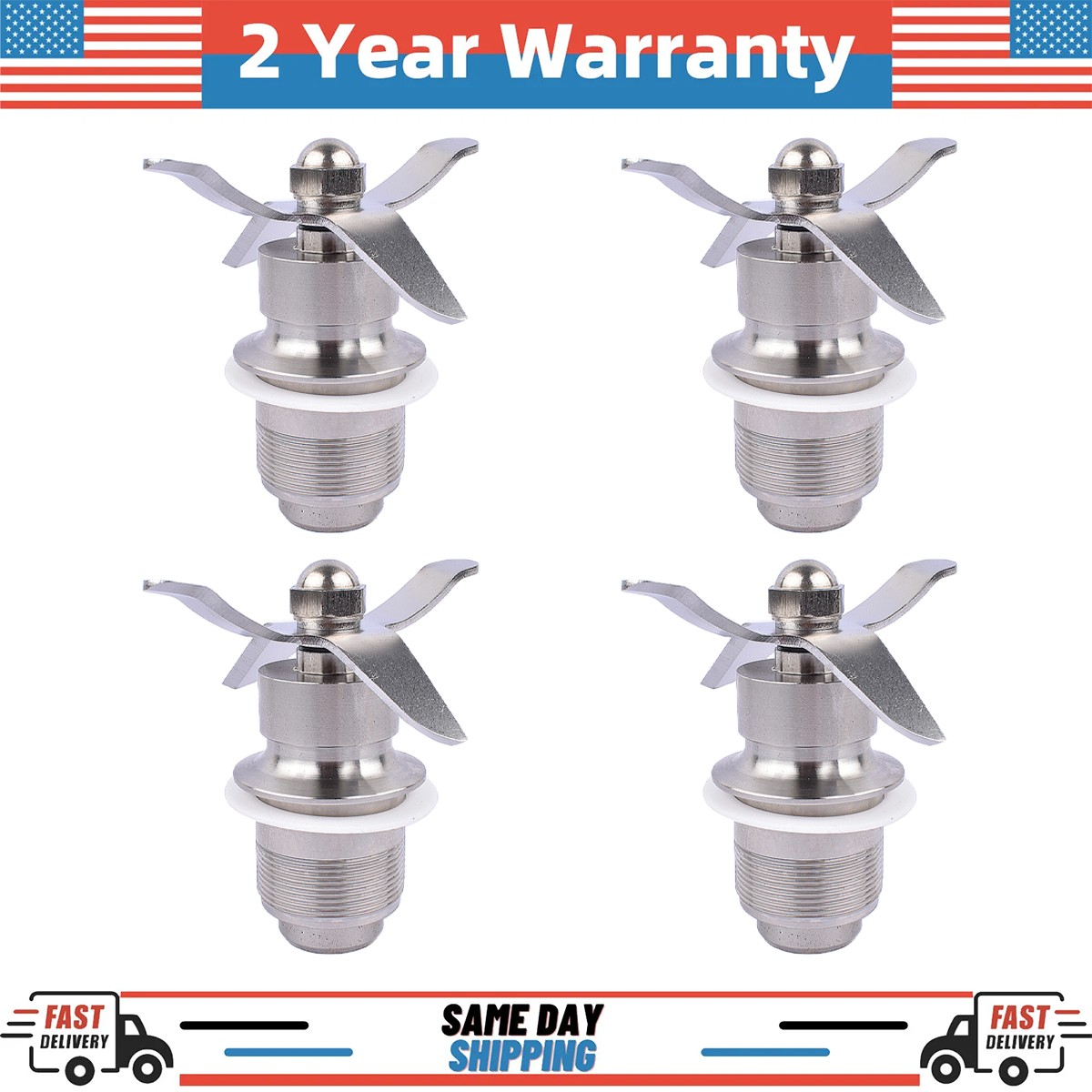 4X Cutting Blade Assembly For Waring CB6 CB10 CB15 CB10T CB15T 502977 502975