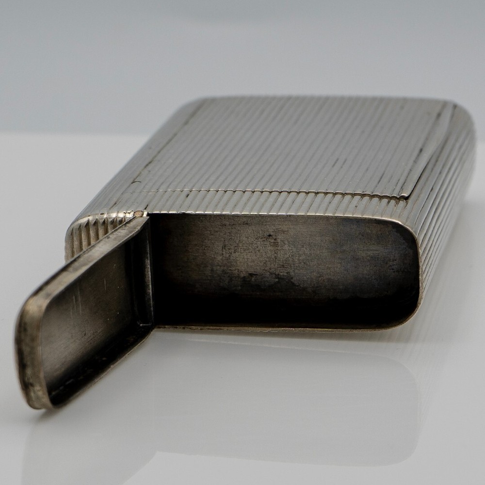 ANTIQUE RUSSIAN 84 SILVER RIBBED CIGARETTE CASE