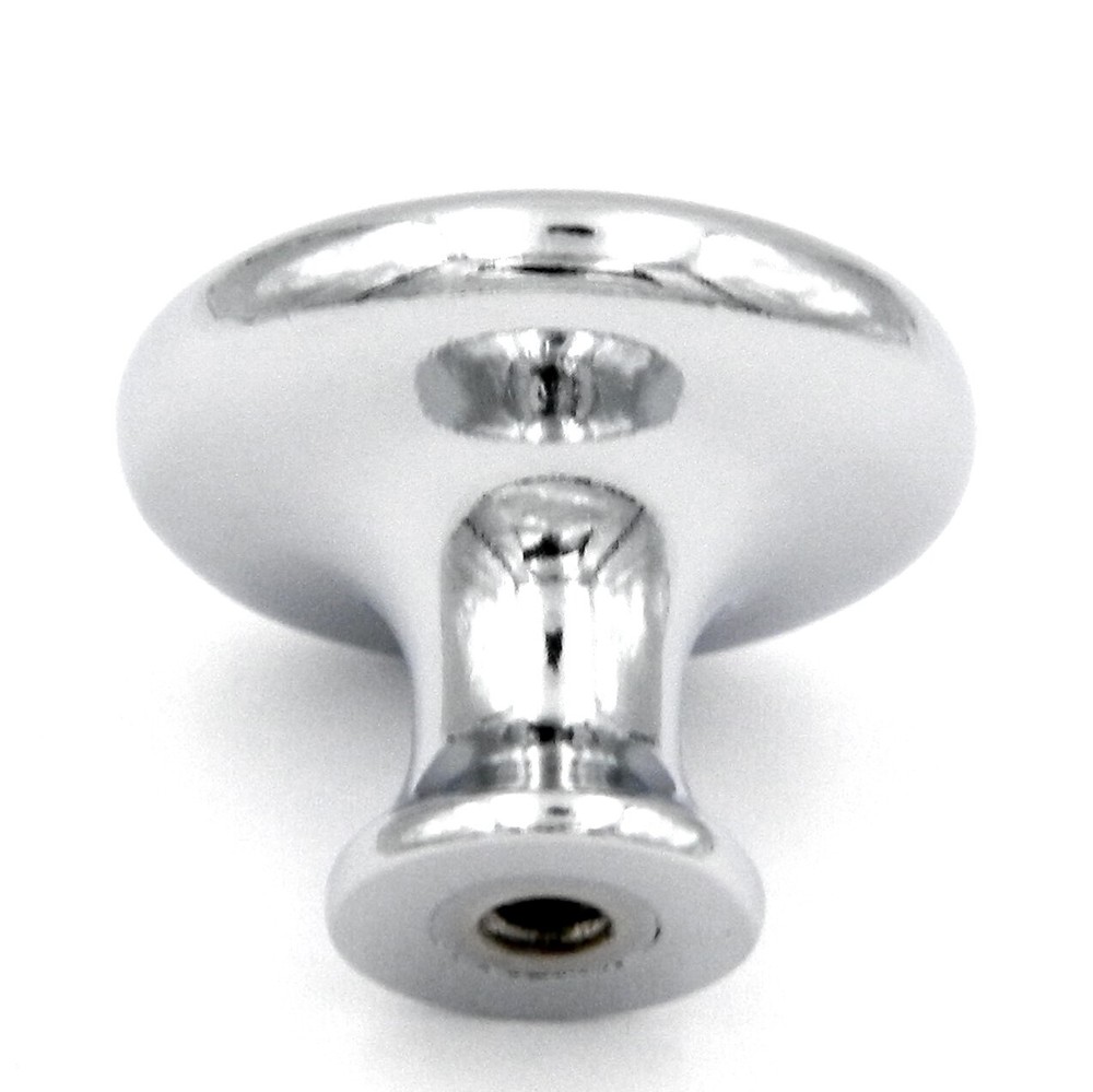 P14402-26 Polished Chrome 1 1/8" Round Disc Cabinet Knob Pull Hickory Eclipse