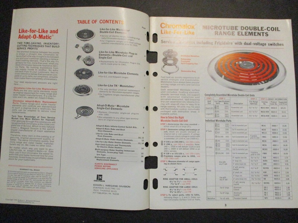 May 1970 Chromalox DA 100 catalog