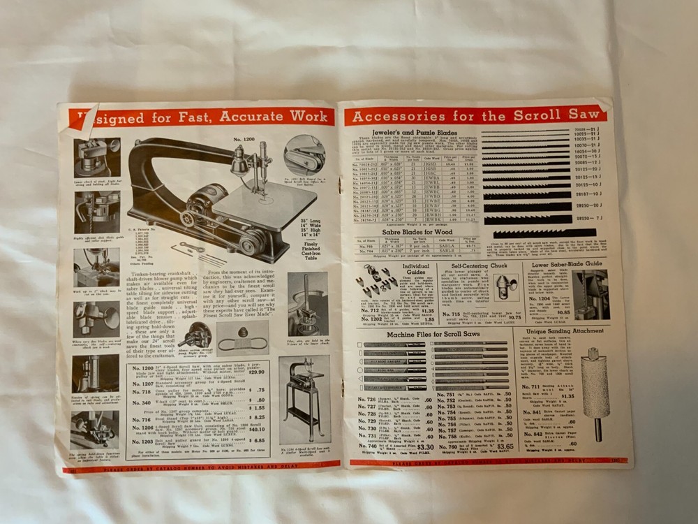 VINTAGE DELTA POWER TOOLS 1939 CATALOG