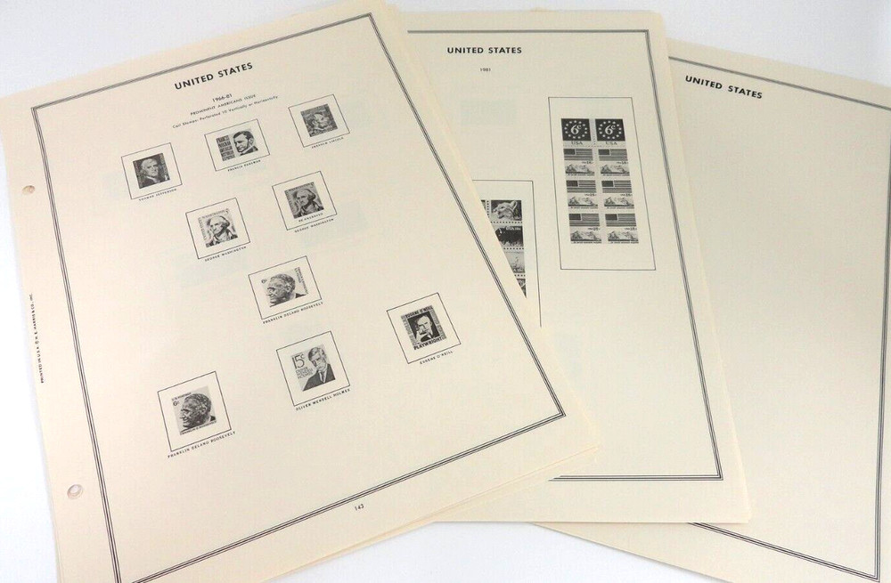 Harris 1981 Supplement for United States Classic Album X113S NOS